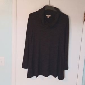 Eliane Rose Black Heather Long Sleeve Tunic